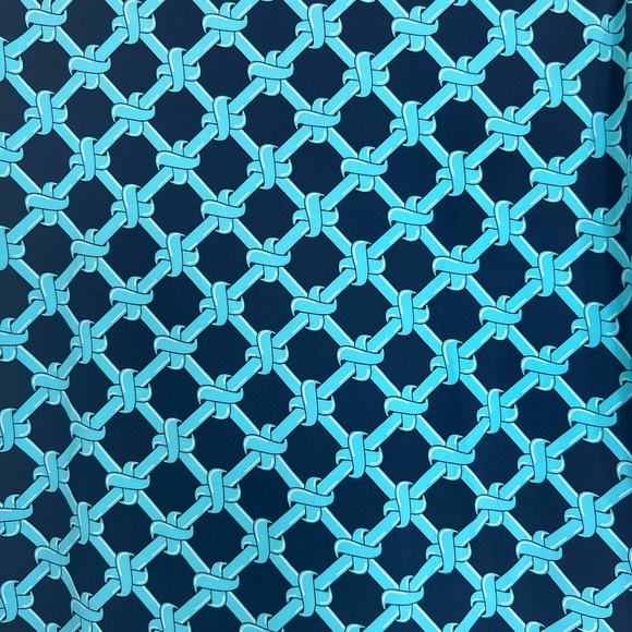 Lulu B Blue Geometric Sleeveless Top - Picture 5 of 5